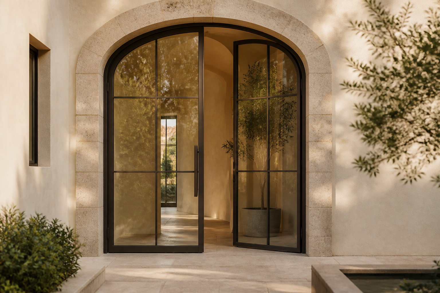 VLX 100 Arched / Custom Door in Boca Raton, FL | TruePane Windows & Doors - detail 3