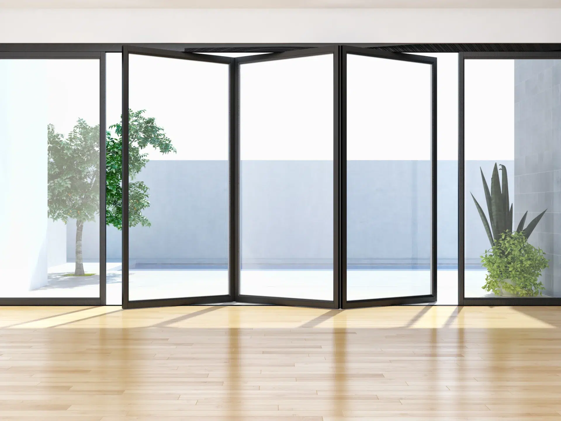 VLX 100 Bifold / Folding Door in Boca Raton, FL | TruePane Windows & Doors - detail 1